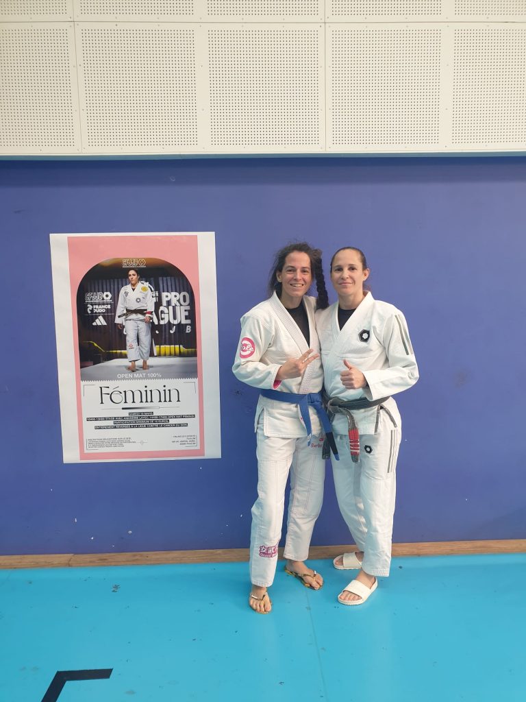 Avec Laurence Fouyat, mulltiples championne d'Europe et championne du Monde, ceinture noire 4ème grade